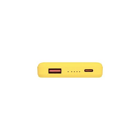 Внешний аккумулятор Ларго PD (Largo PD) 5000mAh с функцией беспроводной зарядки 15W, желтый