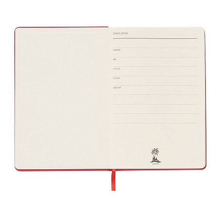 Ежедневник A5 недатированный Dear в твёрдом переплёте, красный