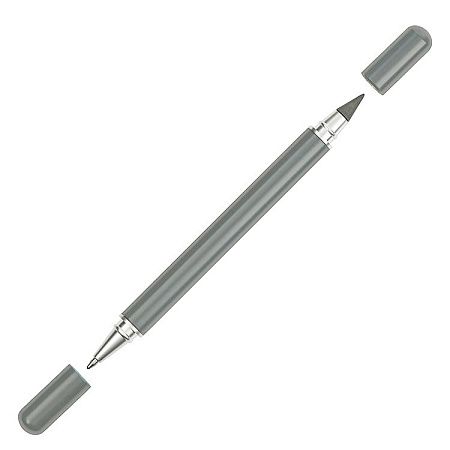 Ручка шариковая и вечный карандаш ETERNITY, металлическая, серебристая, матовая