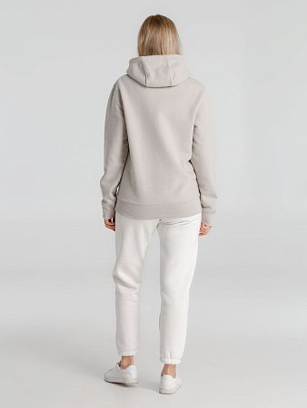 Толстовка с капюшоном унисекс King, дымчато-серая, размер XS