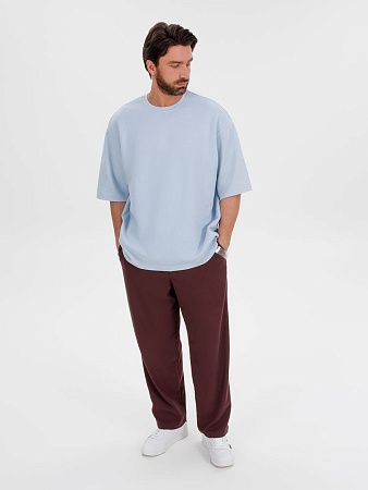 Джемпер с коротким рукавом Siluetti Volumica, светло-голубой, размер XL/2XL