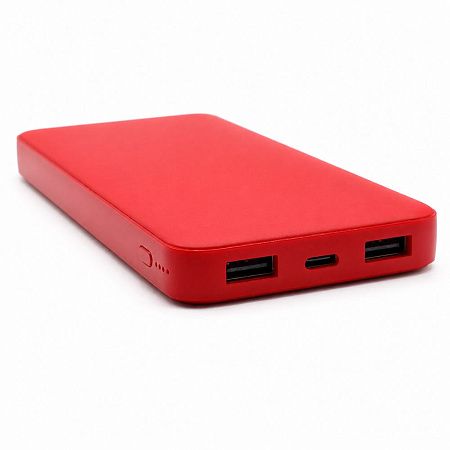 Внешний аккумулятор Polus, 10000 Mah, софт-тач покрытие, белый