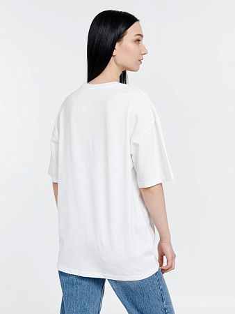 Футболка оверсайз унисекс Big Haul, молочно-белая, размер XL