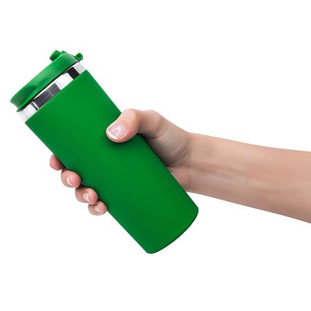 Термокружка KOMO SOFT COLOR 420мл. Зеленая 6060.02