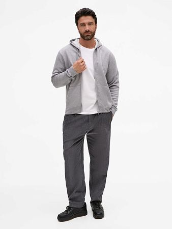 Толстовка унисекс Stone, серый меланж, размер S