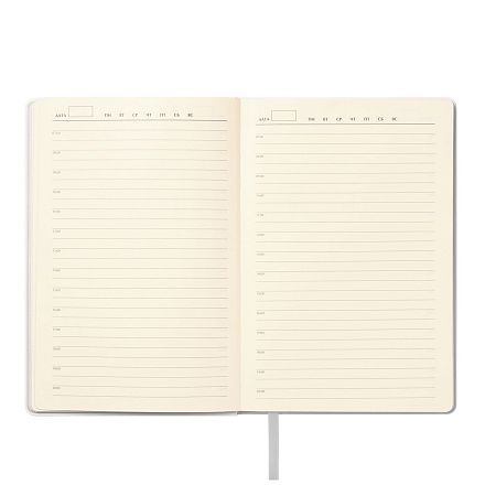 Ежедневник Гэлакси (Galaxy) недатированный, гибкая обложка, срез голограф. фольга, белый