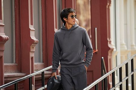 Толстовка Hooded, черная, размер XXS