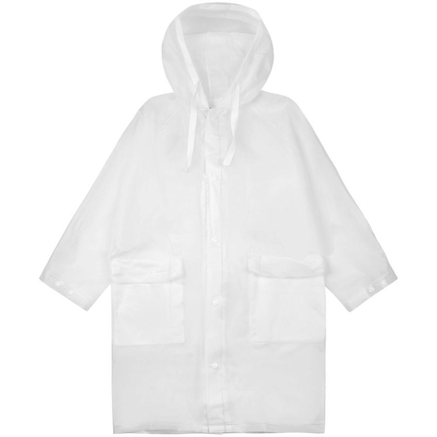 Дождевик детский RainDrop Kids, белый, размер 8 лет (118-128 см)