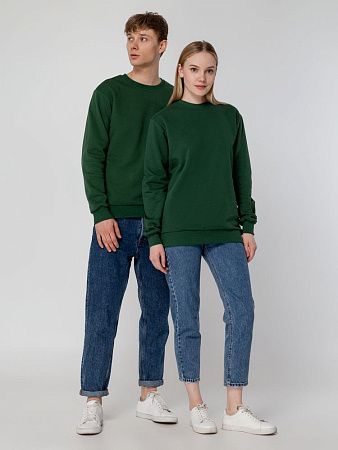 Толстовка Unit Toima Heavy, темно-зеленая, размер XS