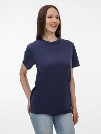 Футболка унисекс T-Bolka 180, темно-синяя, размер XXL