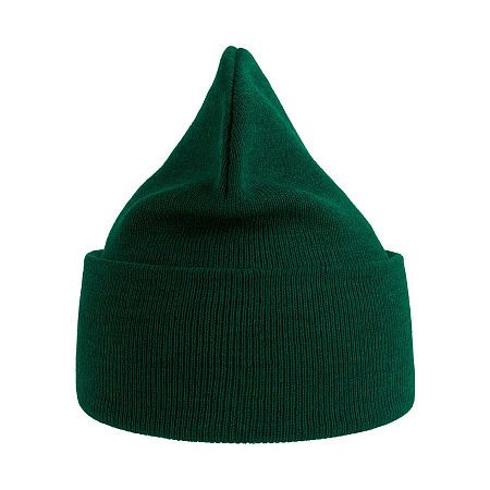 Шапка вязаная PURE  с отворотом из пряжи Polylana