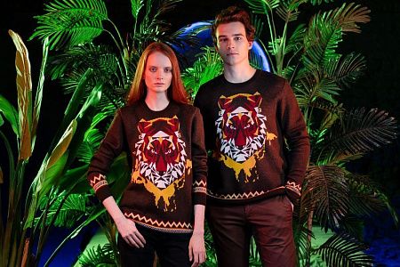 Джемпер Totem Tiger, коричневый, размер XL