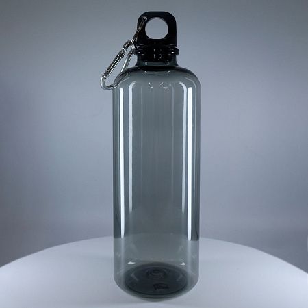 Бутылка пластиковая для воды Clipster, чёрный