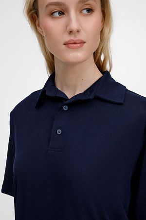 Рубашка поло унисекс Senti, темно-синяя, размер XL