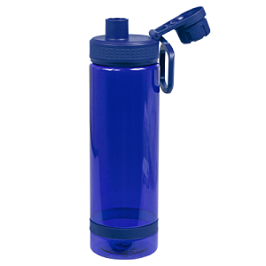 Бутылка для воды Oslo, 700 мл, пластиковая, с силиконовым кольцом, синяя
