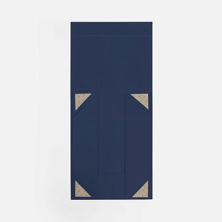 Коробка складная Quadra Fold, темно-синяя