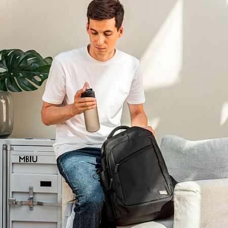 Бутылка для воды Форза (Forza), черная