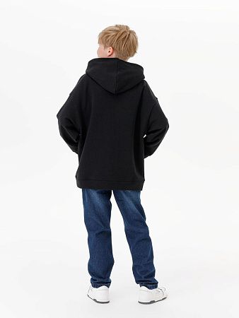 Худи детское оверсайз Houdini, черное, размер 6 лет (106-116 см)