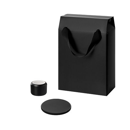 Подарочный набор Пэшн, Аурис (Passion, Auris), черный (колонка, зарядное устройство)