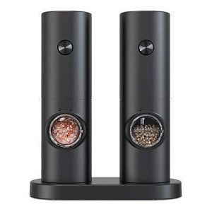 Набор из двух мельниц для соли и перца на подставке Salt & Pepper Set, пластик, черный