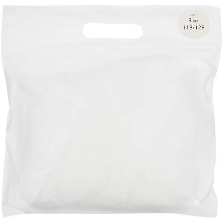 Дождевик детский RainDrop Kids, белый, размер 8 лет (118-128 см)