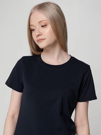 Футболка женская T-bolka Lady, темно-синяя, размер S