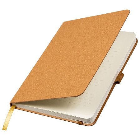 Блокнот Forest  Alfa Polo Recycled Paper А5, недатированный, в твердой обложке, с резинкой и петлей для ручки,  натуральный (крафтовый)