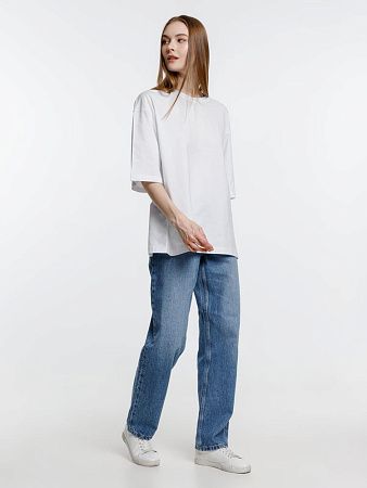 Футболка оверсайз унисекс Base Space, белая, размер XL/2XL