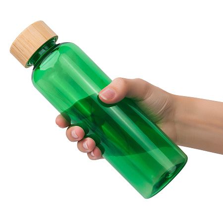 Бутылка для воды BAMBOO PET 550мл. Зеленая 6264.02