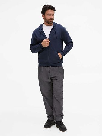 Толстовка унисекс Stone, темно-синяя, размер S