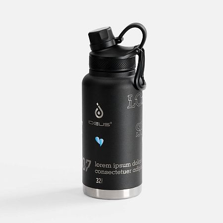 Термобутылка Fujisan XL 2.0, черная