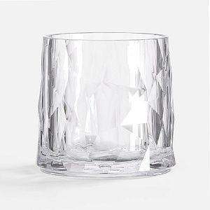 Стакан небьющийся Sate Crystal, вращающийся, прозрачный