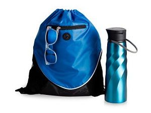 Набор с бутылкой и очками «Summerheat», цвет: синий