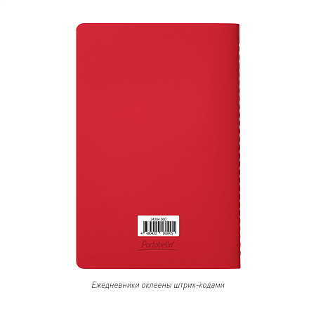 Блокнот Альфа Слим (Alpha slim), красный