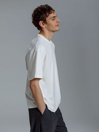 Футболка оверсайз Kangas, белая, размер XS/S