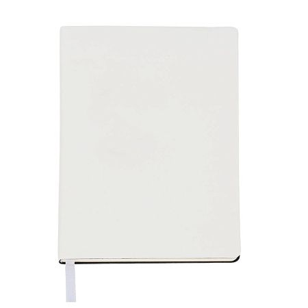 Ежедневник A5 недатированный Simflex в мягком переплёте, белый