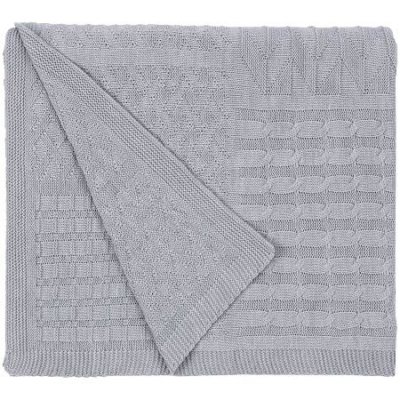 Плед Snippet, синий меланж (джинс)