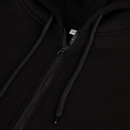 Толстовка унисекс оверсайз Zippy, черная, размер XS/S