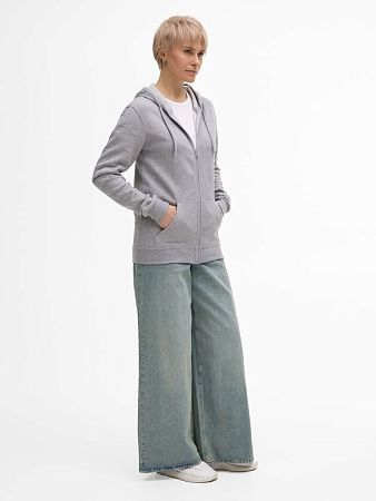 Толстовка унисекс Stone, серый меланж, размер S