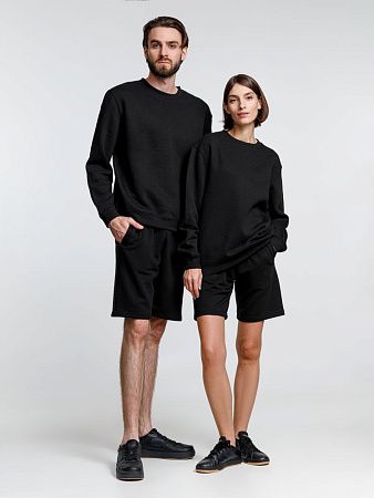 Свитшот унисекс Delta, черный, размер S