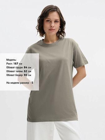 Футболка унисекс Regent 150, серая (стальная), размер S