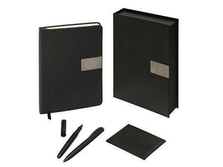 Подарочный набор «Goethe» с блокнотом А5, 2-мя ручками и картхолдером