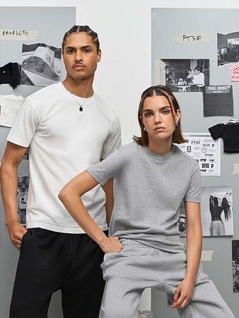 Футболка унисекс Cliff, серый меланж, размер XS