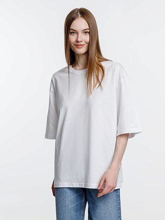 Футболка оверсайз унисекс Base Space, белая, размер XL/2XL