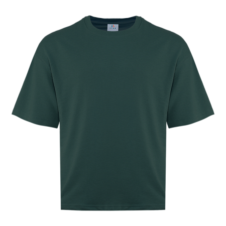Футболка унисекс оверсайз STAN хлопок/полиэстер 260, 40, Тёмно-зелёный,  (130)  (52/XL)