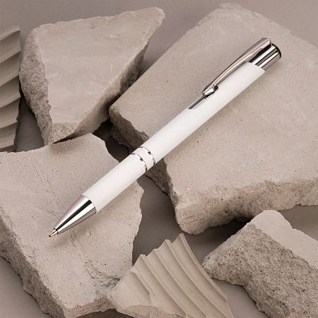 Шариковая ручка Альфа (Alpha), белая