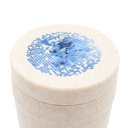 Термостакан с двойной стенкой Tender из пшеничного волокна, бежевый