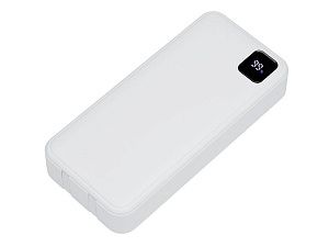 Внешний аккумулятор со встроенными кабелями «Фрэйм Про», быстрая зарядка, 20000мач