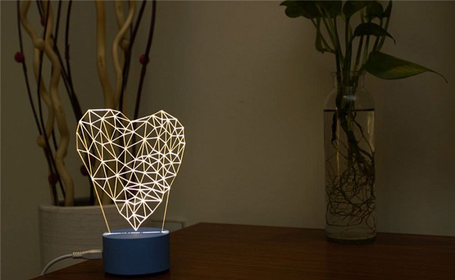 Светильники акриловые с гравировкой