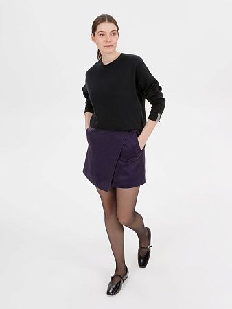 Лонгслив унисекс Siluetti Fuori, черный, размер S/M